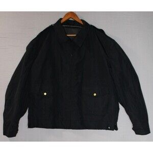 Vintage Blauer Police Jacket Mens XL Black Law Enforcement Full Zip Made USA 90s